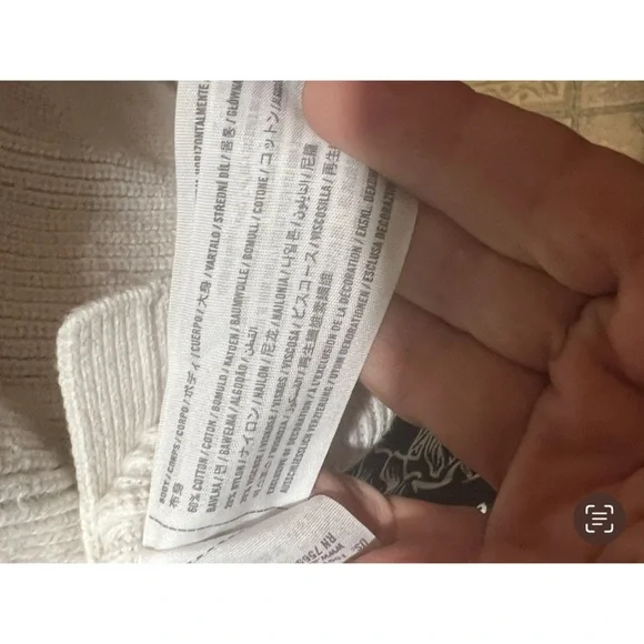 Abercrombie & Fitch Cream Ribbed Button Front Cami Tank Medium - Picture 5 of 5